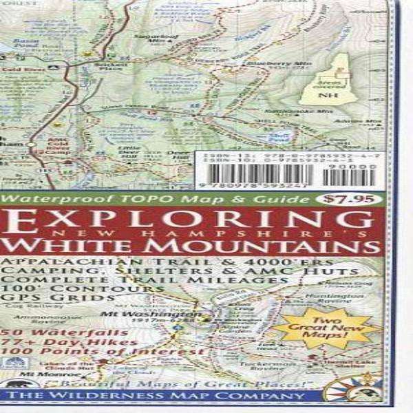 Wilderness Map Co Exploring Nh White Mtns Map | OutdoorShopping.com at ...