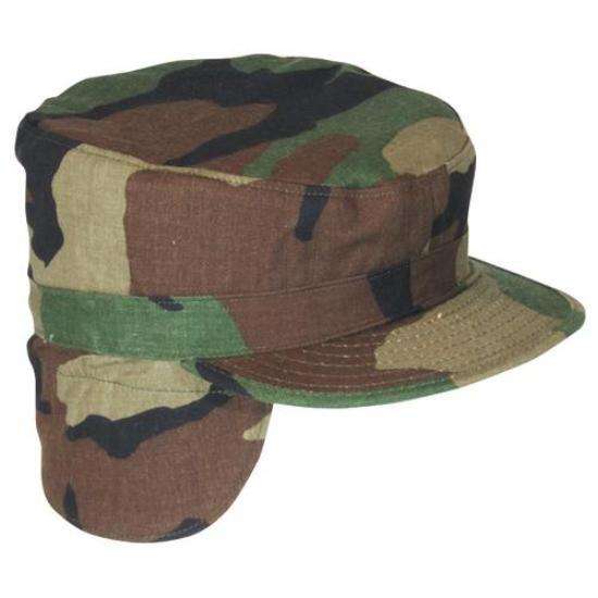 Woodland Camouflage Combat Bdu Fatigue Patrol Earflaps Cap Tactical ...