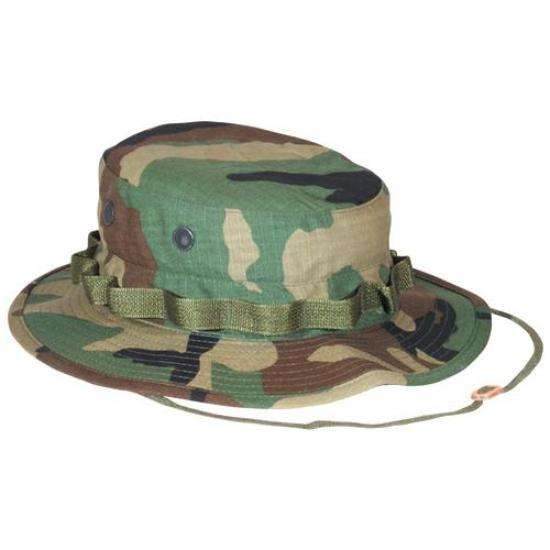 Woodland Camouflage Ripstop Bush Boonie Hat-vietnam Era Hot Weather ...