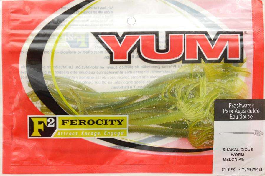 Yum Baits | Shakalicious Worm 5' F2 Melon Pie DWO