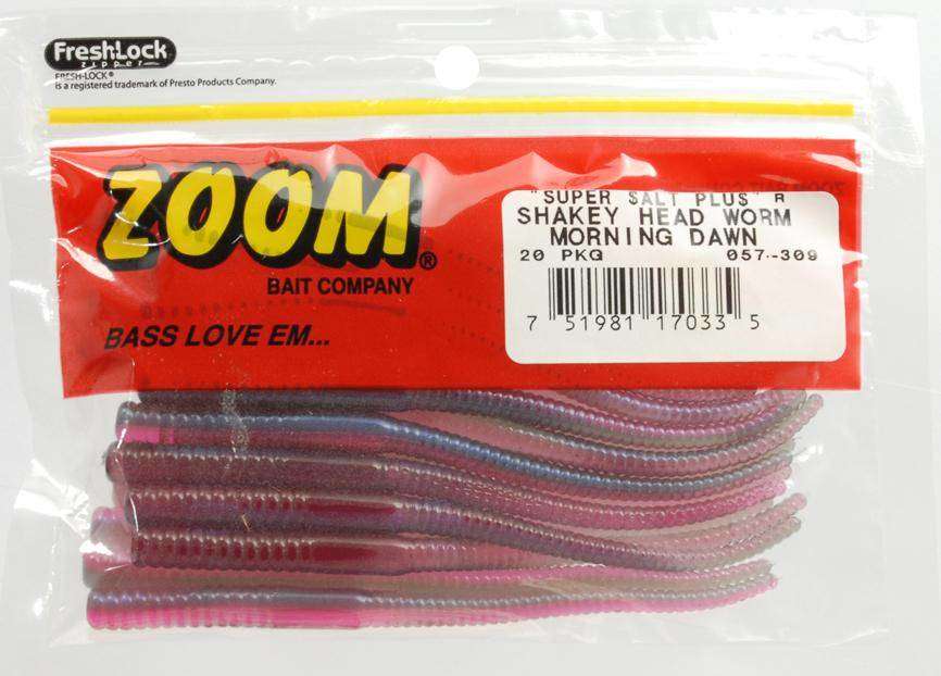 Zoom Morning Dawn Shakey Tail Bait 20 Per Pack Pack 5