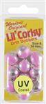 Yakima Bait Hot Pink Uv Lil Corky Drift Bobbers 10 Per Pack Size #8 - Uv Coated